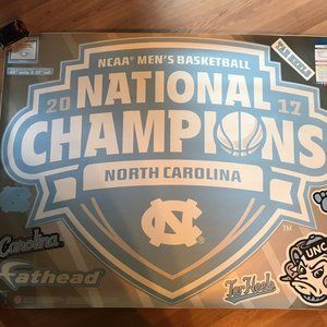 Fathead 52” X 39” UNC Tarheels Nation Champions 17
